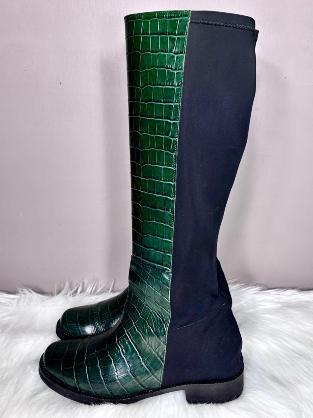 UNITY IN DIVERSITY  Green Croco Tall Boot - Picture 8 of 8
